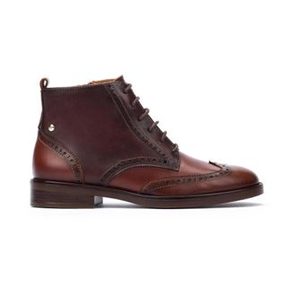 Pikolinos Bruine dameslaars - Puertollano stijl - Dames - Veterlaarzen - Bruin - 35 EU - Leer - Schoenen
