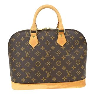 Louis Vuitton Alma Handbag Monogram Canvas Brown Canvas Handbag (Pre-Owned)