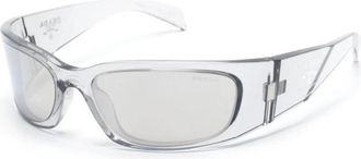 Prada Zonnebrillen - Heren - Zonnebrillen - Grijs - 60 MM - Accessoires