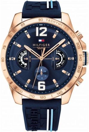 Tommy Hilfiger Accessoires, Heren, Blauw, ONE Size, 1791474 Chronograaf Horloge