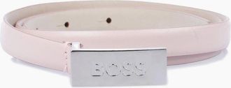 HUGO BOSS Womens Plaque Belt - Lt Pstl Pink - Size: 32R 85cm