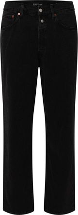 Replay Mens Replay 9zero1 Straight-Fit Jeans in Black