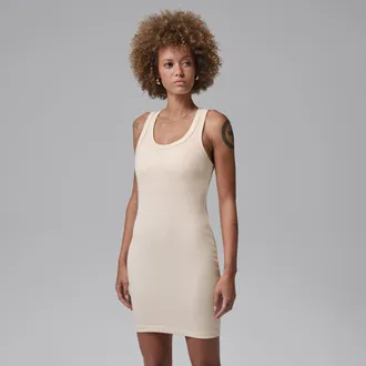 Nike Jordan Womens Jordan Brooklyn Tank Top Dress in Brown | IF1389-110