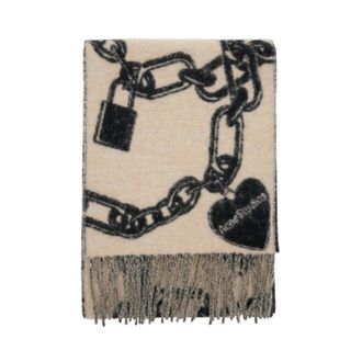 Acne Studios Fringed Scarf - unisex - Acne Studios - Winter Scarves - Black - ONE SIZE - Accessories