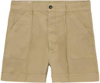 Fortela Haute Twill Cotton Shorts in Beige at Nordstrom, Size 34 Eu