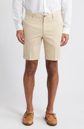 Scott Barber Microsanded Cotton Stretch Twill Shorts in Khaki at Nordstrom Rack, Size 35