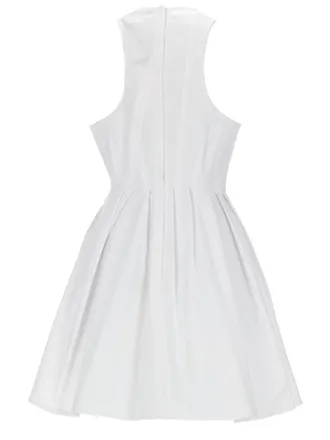 Sportmax Cotton Short Dress - White