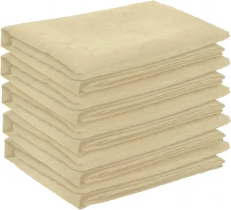 vidaXL Tela Para Mesa 5 Uds. Rectangular Blanco Crema 110 X 140 Cm Vidaxl
