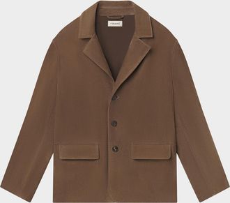 Frame Denim Men & apos;s Suede Single-Breasted Blazer