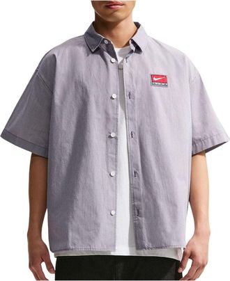 Nike Life Button-Down Shirt Anthracite White IF0927-060