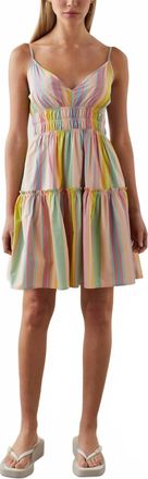 Rails Carmen Mini Dress In Guava Stripe