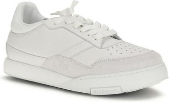 Givenchy Mens White Calf Leather Bos Taurus Low Top Sneakers
