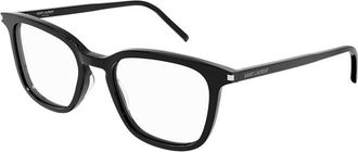 Saint Laurent Square Full Rim Eyeglasses - Black