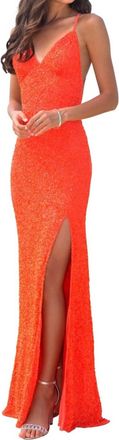 Scala Womens Gown In Orange
