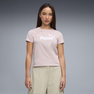 Puma T-shirt con logo ESS N. 1 da donna, Abbigliamento, Rosa, XL