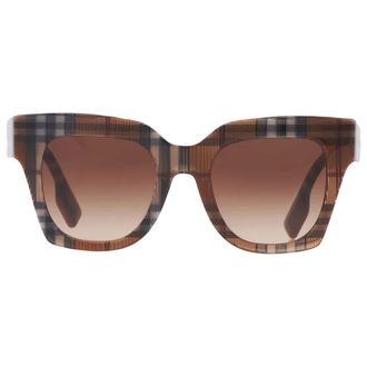 Burberry Kitty Brown Gradient Cat Eye Ladies Sunglasses BE4364 396713 49