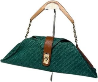 Armani Pre-owned Handtas - Dames - Vintage Handtas - Groen - ONE Size - Leer - Vintage
