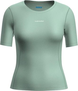 Icebreaker Mer 75 Cool-Lite Featherlight SS Crewe T-Shirt f&uuml;r Damen | t&uuml;rkis/gr&uuml;n