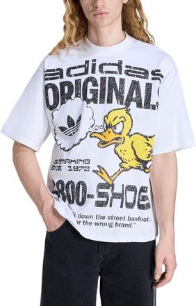adidas Duck Cotton Graphic T-Shirt in White// at Nordstrom, Size Xx-Large