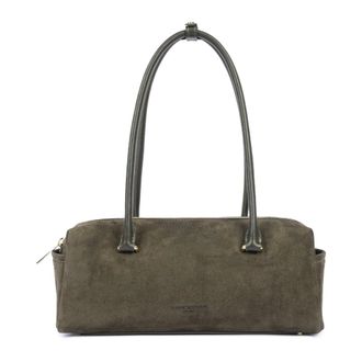 Lancaster Rectangle Bag Su&egrave;de Cube - female - Lancaster - Handbags - Green - ONE SIZE - Bags