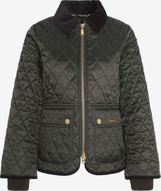 Barbour Kurze Wachsjacke mit Reissverschluss Beadnell