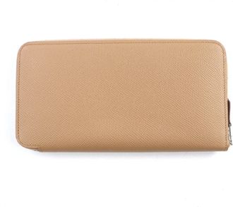 Herm&egrave;s Silkin Epsom Leather Long Wallet (Bi-Fold) (Pre-Owned)
