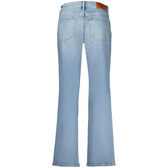 Calvin Klein High-Rise Straight-Leg Denim Jeans - Blue