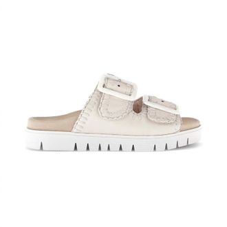 Gabor Womens 83.741 Suede Sandal In Creme 22