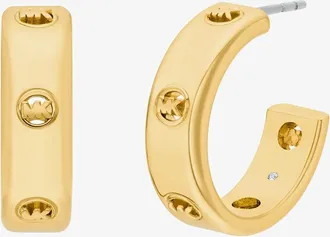 Michael Kors Logo Huggie Earrings