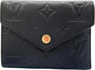 Louis Vuitton Pre-owned Tri-fold Portemonnee - Dames - Vintage Accessoires - Zwart - ONE Size - Leer - Vintage
