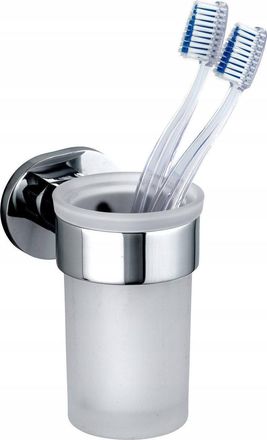 WENKO Vaso De Dise&ntilde;o Uv-loc Transparente Para Pared Ba&ntilde;o