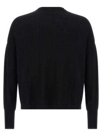 Maryya Fine Wool Crew Neck Sweater - Black