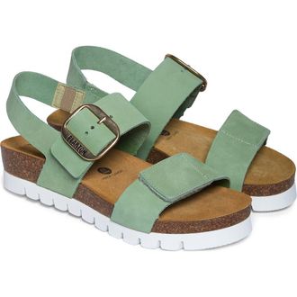 Plakton Condor Slingback Sandal in Mint Nobuck at Nordstrom Rack, Size 10Us / 41Eu