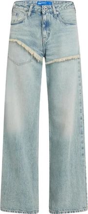 Karl Lagerfeld Straight Jeans - Dames - Loose Fit Jeans - Blauw - W27 L30 - Katoen - Jeans