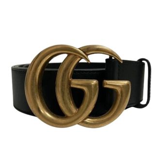 Gucci Pre-owned Standard riem - Dames - Pre-owned - Zwart - Maat: ONE Size Leer