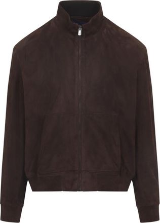 Ralph Lauren Brown Suede Track Jacket