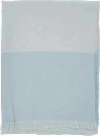 Twin-Set frayed scarf - Blu