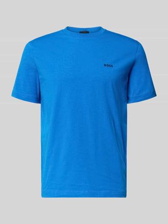 HUGO BOSS Regular Fit T-Shirt aus Baumwoll-Mix in Royal, Gr&ouml;&szlig;e XXXL