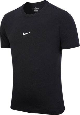 Nike Mens Nike Solid Color Logo Round Neck Pullover Short Sleeve Black T-Shirt DD9211-010