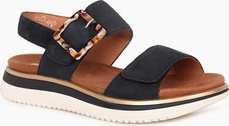 Remonte Womens Malta Womens Sandals - Black - Size: 3.5