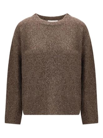 Lisa Yang Lova trui met ronde hals - Bruin