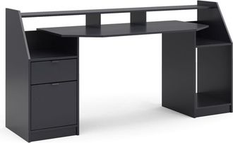 Vicco Mesa de juegos Joel, Negro, 179.8 x 65.5 cm