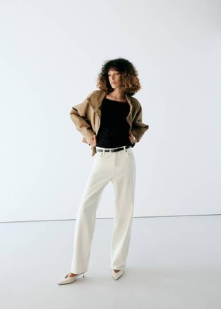 Mango Maglietta avvitata collo a barca nero - Donna - XXS - MANGO