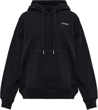 Off-white Half Arrow Hoodie - Dames - Hoodies - Zwart - S - Katoen - Hoodies & sweatvesten