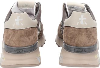 Premiata Grey Low-Top Cushioned Sole Suede Sneakers