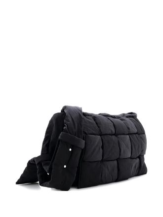 Bottega Veneta Cassette Maxi Intrecciato Nylon Large crossbody bag - Nero