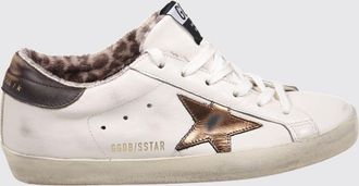 Golden Goose Sneakers Super-Star in pelle di vitello con effetto vissuto e logo