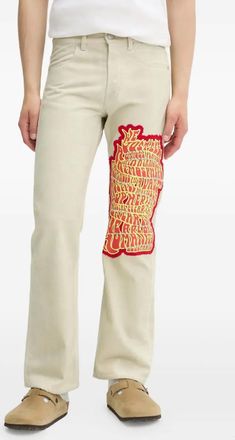 Bluemarble Jeans con ricamo - Toni neutri