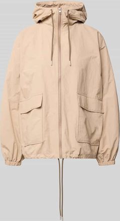 Jake*s Casual Jacke mit Kapuze und Pattentaschen in Hellrosa, Gr&ouml;&szlig;e 34