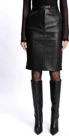 Bardot Phenix Faux Leather Pencil Skirt in Black at Nordstrom, Size 2